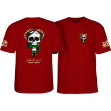 T-shirt Powell Peralta Mike McGill Skull & Snake 40th Anniversary Garnet