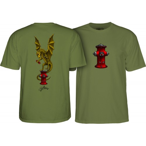 tričko Powell Peralta Andy Anderson Vajra Zelené Military green 