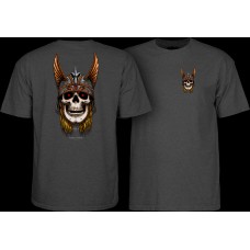 tričko Powell Peralta Andy Anderson Skull - Tmavě šedé Grey