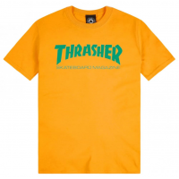 Triko Thrasher Skatemag Gold / Green