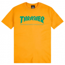 Triko Thrasher Skatemag Gold / Green