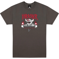Thrasher x Toy Machine Monster Gram T-Shirt Charcoal