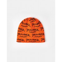 kulich Thrasher Worldwide Skully Beanie - Orange 
