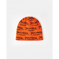 kulich Thrasher Worldwide Skully Beanie - Orange 