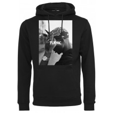 mikina Urban Classics Tupac F*ck The World Hoodie černá