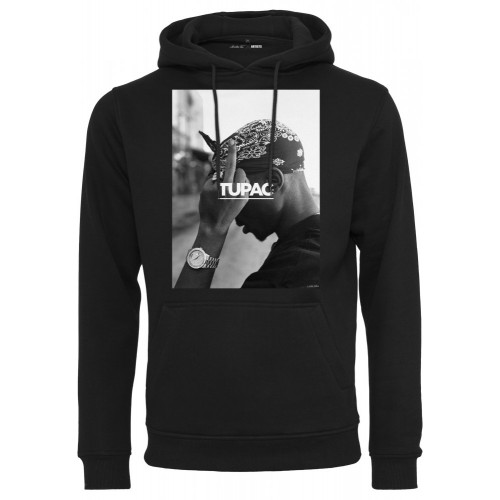 mikina Urban Classics Tupac F*ck The World Hoodie černá