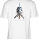 T-shirt Powell Peralta Skull & Sword White