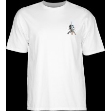 T-shirt Powell Peralta Skull & Sword White