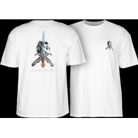 T-shirt Powell Peralta Skull & Sword White