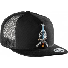 kšiltovka Powell Peralta Skull and Sword Trucker Cap Černá Black