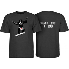 tričko Powell Peralta  Skate Chimp Tee tmavě šedé Charcoal Heather