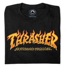 tričko Thrasher Fire Logo Black