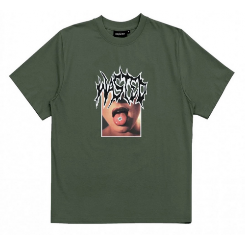 T-shirt Wasted Paris Blotter Army Green