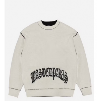 svetr Wasted Paris Reverse Kingdom bílý