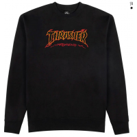 Crewneck Thrasher Cracked by Exteenager Black