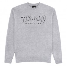 mikina Thrasher Shadow Mag Logo Crewneck šedá