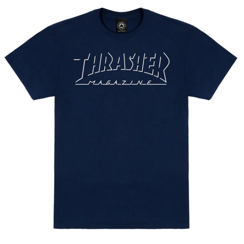 tričko Thrasher Shadow Mag Logo navy modré