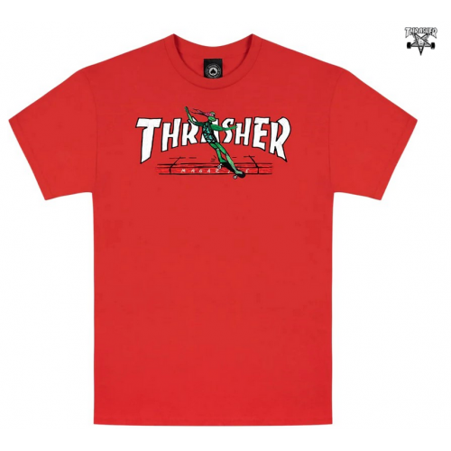 tričko Thrasher Red Curb by LSD Worldpeace červené