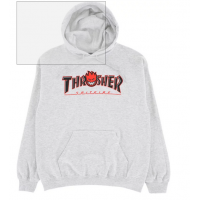 Hoodie Thrasher Spitfire Big Head Outline Ash Grey