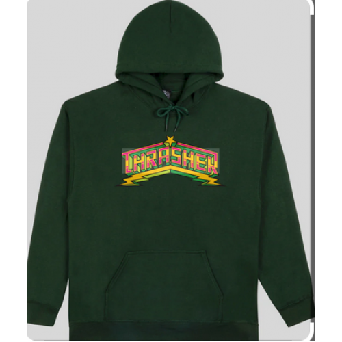 Hoodie Thrasher Luchadora Forest Green