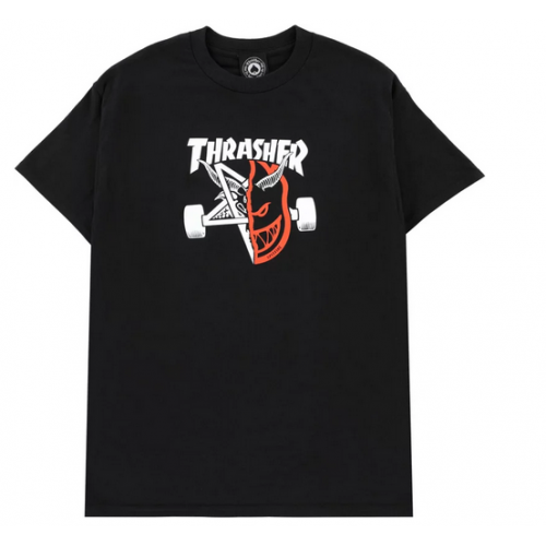 tričko Thrasher Spitfire Thrash & Burn - černé