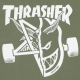 tričko Thrasher Spitfire Thrash & Burn - military zelené