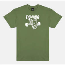 tričko Thrasher Spitfire Thrash & Burn - military zelené