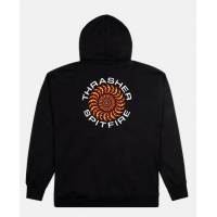 Hoodie Thrasher Spitfire Classic Swirl Black