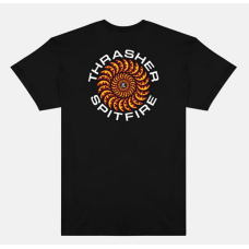 tričko Thrasher Spitfire Classic Swirl černé