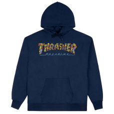 mikina Thrasher Smile by Spanky modrá