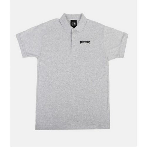tričko Polo Thrasher Embroidered šedé