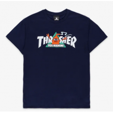 tričko Thrasher x Toy Machine Vortex navy modré