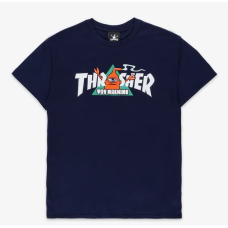 tričko Thrasher x Toy Machine Vortex navy modré
