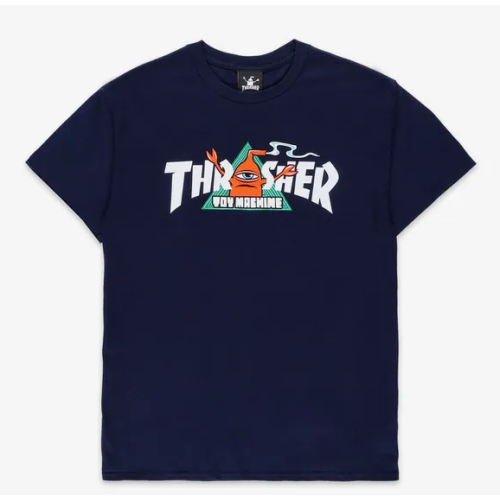 tričko Thrasher x Toy Machine Vortex navy modré