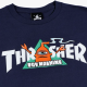 tričko Thrasher x Toy Machine Vortex navy modré