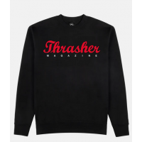 Crewneck Thrasher Script Black