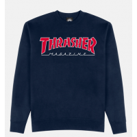 mikina Thrasher Outlined Crewneck navy modrá