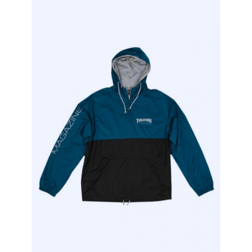 bunda Thrasher Mag Logo Anorak  navy modrá /šedá