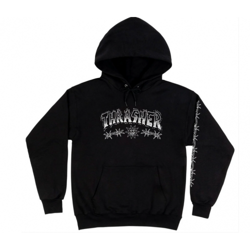 mikina Thrasher Barbed Wire černá