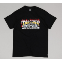 tričko Thrasher Krak skulls černé