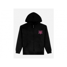 Thrasher Zip Hoodie Pink Little Skategoat Black