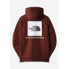 mikina The North Face M Raglan Redbox Crewneck tmavě hnědá