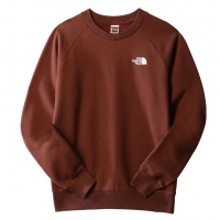 mikina The North Face M Raglan Redbox Crewneck tmavě hnědá
