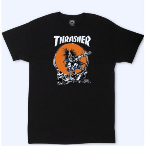 tričko Thrasher Skate Outlaw "By pushead"  černé