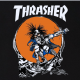 tričko Thrasher Skate Outlaw "By pushead"  černé