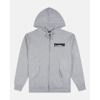 mikina Thrasher Mag zip Hoodie šedá