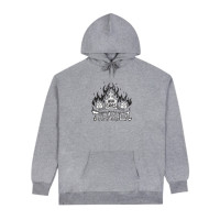 mikina Thrasher Who Cares by Neckface Hoodie šedá