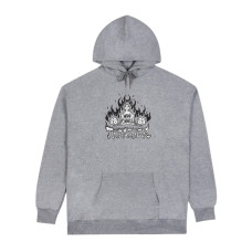 mikina Thrasher Who Cares by Neckface Hoodie šedá