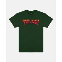 T-shirt Thrasher Fuego Forest Green