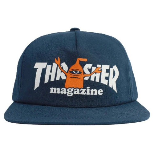 Kšiltovka Thrasher x Toy Machine Navy modrá